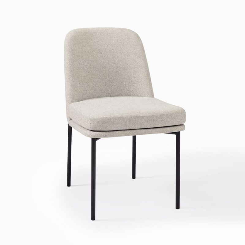West Elm Jack Modern Metal Frame Chair Antique Bronze Set of 2 image number 2